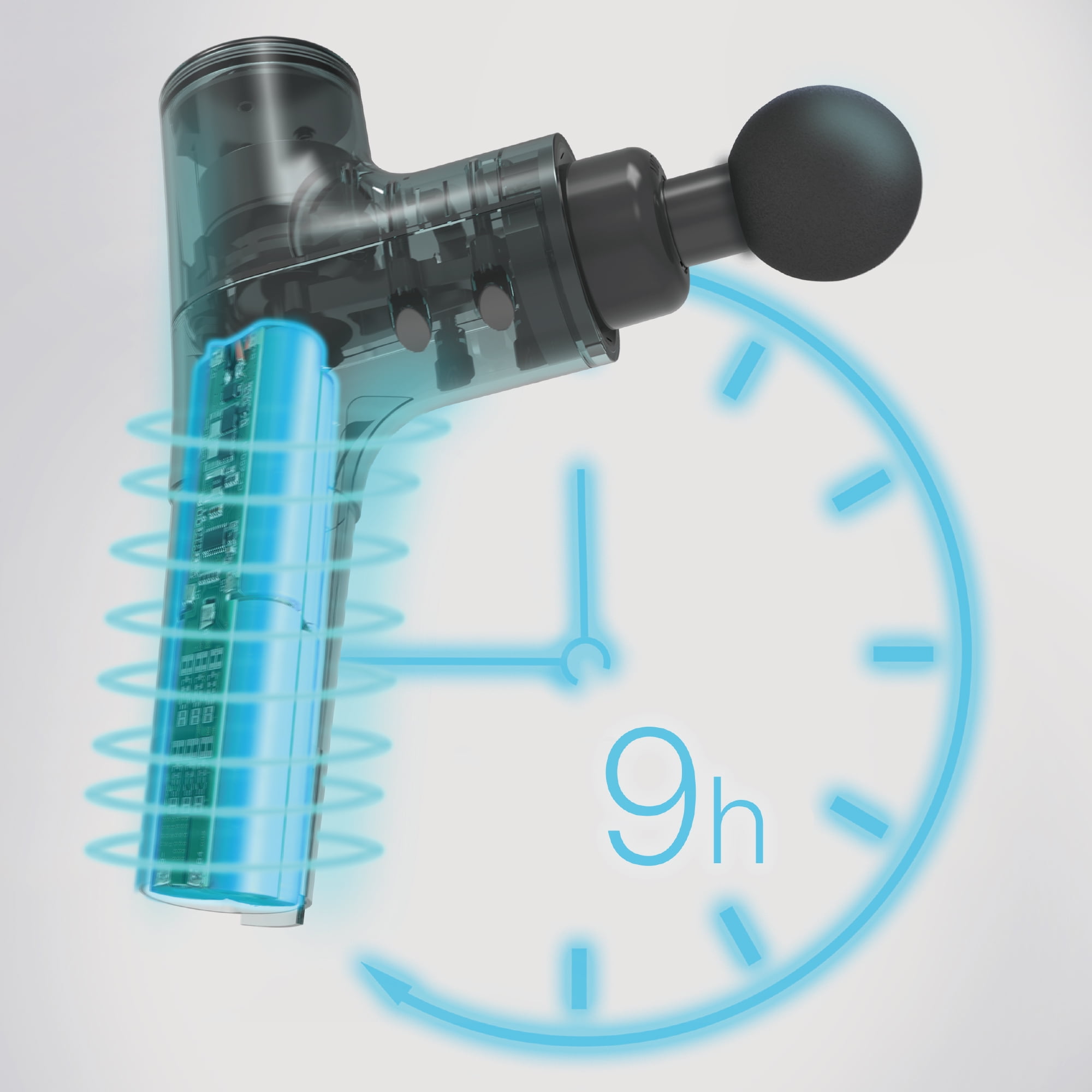 Hi5 Nova Vibration Personal Deep Tissue Percussion Ultra Quiet Massage Gun  with 7 Head Attachment and Gift Box - Walmart.com