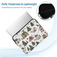 thumbnail image 2 of FORMRS 13"-13.3" Laptop Sleeve Protective Case Soft Carrying Quilted Computer Bag Cover, Brown Christmas House, 2 of 7