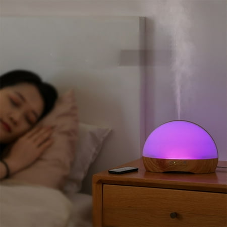 

Tiitstoy Aroma Diffuser Home Essential Oil Lamp Bedroom Sleeping Remote Control Night Lamp Humidifier Scent Furnace Light Wood