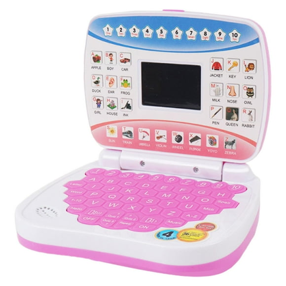Tableta de aprendizaje para niños, juguete educativo para la primera infancia, computadora portátil, máquina de aprendizaje para Rosa