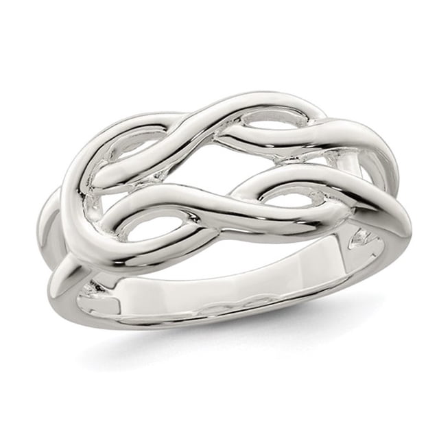 Polished Sterling Silver Celtic Knot Ring