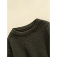 thumbnail image 6 of GXFC Infant Baby Boys Girls Fall Cable Knit Sweater Newborn Long Sleeve Solid Knitwear Tops Toddler Casual Warm Autumn Winter Pullovers Clothes 0-3M, 6 of 8