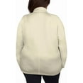 thumbnail image 6 of Kirkland Signature Women's Full Zip Fleece Jacket Cream L, 6 of 6