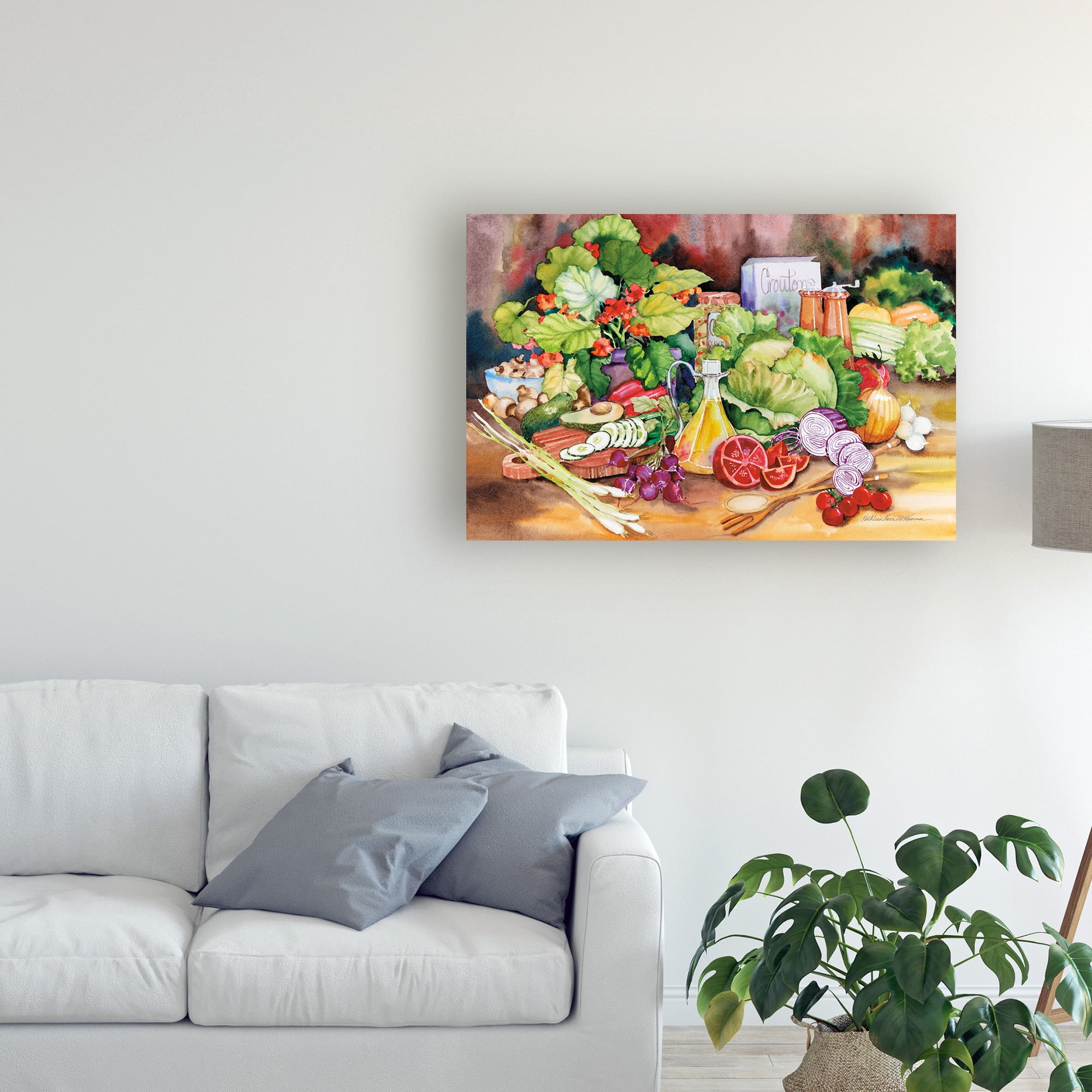 Trademark Fine Art 'Garden Salad' Canvas Art by Kathleen Parr McKenna