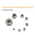 thumbnail image 5 of Cseao 205 Piezas Sae Nylock Kit Surtido De Tuercas De Seguridad Insertadas De Nailon (1/4-20 3/8-16 1/2-13#4-40#6-32#8-32#10-24#10-32) Acero Inoxidable 304, 5 of 5