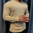 thumbnail image 3 of Camiseta Unicolor Superior para Hombre Verde Gimnasio Running Ropa Lisa para Hombre Manga Larga Es Larga Elasticidad Alta Marca F Bulk A, 3 of 5
