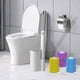 thumbnail image 4 of Cepillo de baño desechable, accesorios para inodoro con recambios, compacto, para montar en la pared. Azul Púrpura Amarillo, 4 of 6