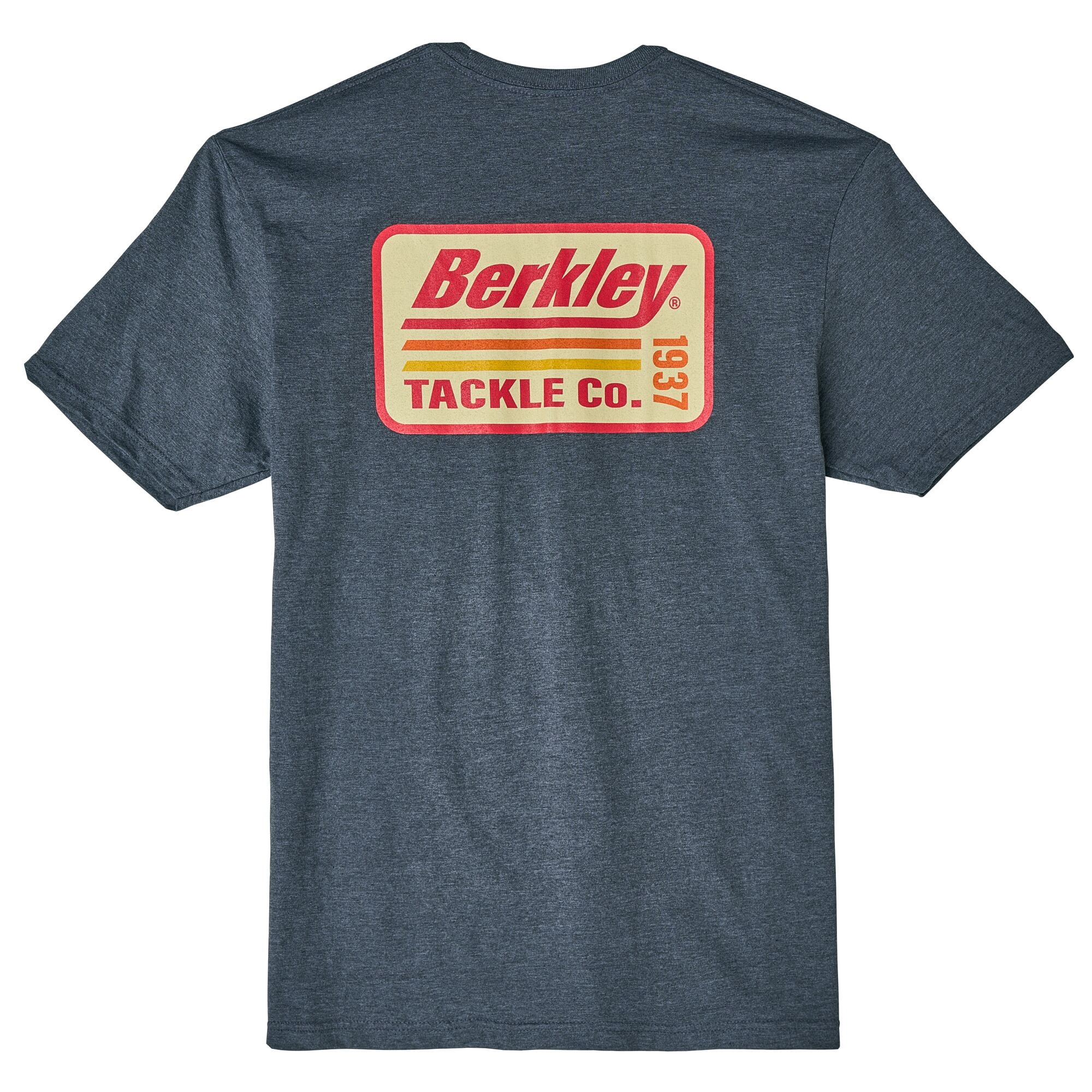 Berkley Short Sleeve Striper T-Shirt, Dark Heather Grey, Size S