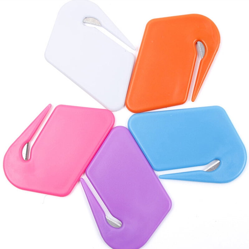 1Pc Plastic Mini Letter Knife Mail Envelope Opener Safety Paper Guarded