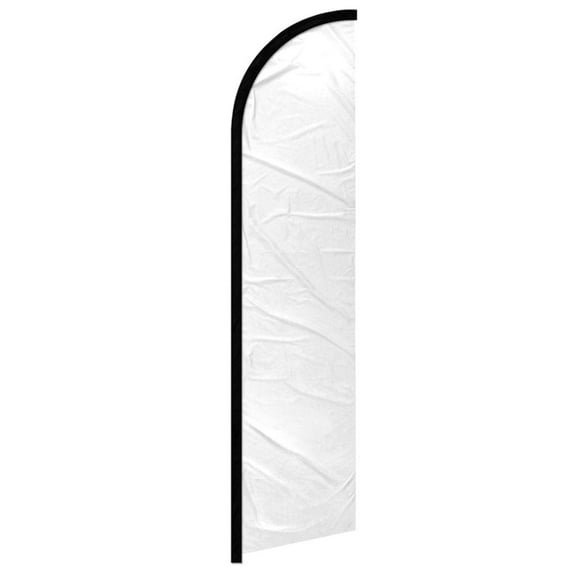 White Solid Color Windless Banner Flag
