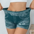 thumbnail image 2 of THDHVS Womens Shorts,Casual Shorts for Women,Womens Jean Shorts High Waisted Summer Stretchy Casual Pull On Beach Elastic Waist Denim Shorts with Pockets Army Green 2XL, 2 of 8