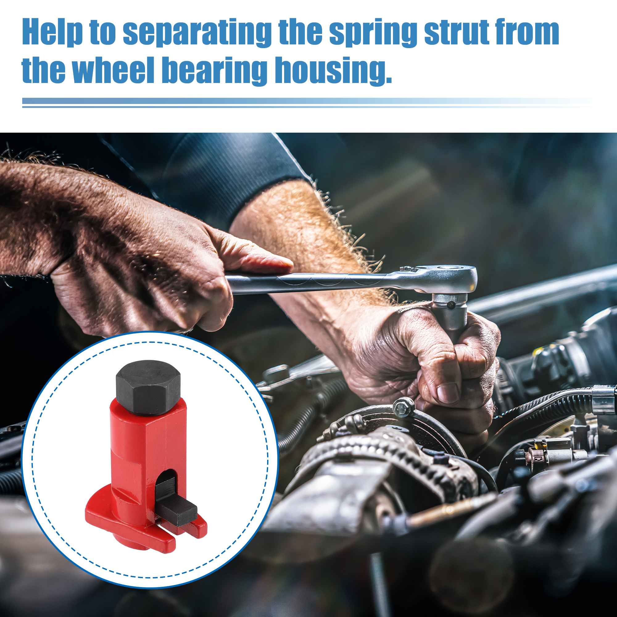 Unique Bargains 5 to 12mm Strut Spreader Tool for Universal Suspension Strut