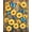Yellow, Pattern 2, variant on Flatwoven High Traffic Area Rug, Autumn Vintage Farmhouse Pair Daisy Wood Panel Art, Non Slip, Stain Resistant, Washable Area Rugs for Living Room, Bedroom(Yellow, 2X3)