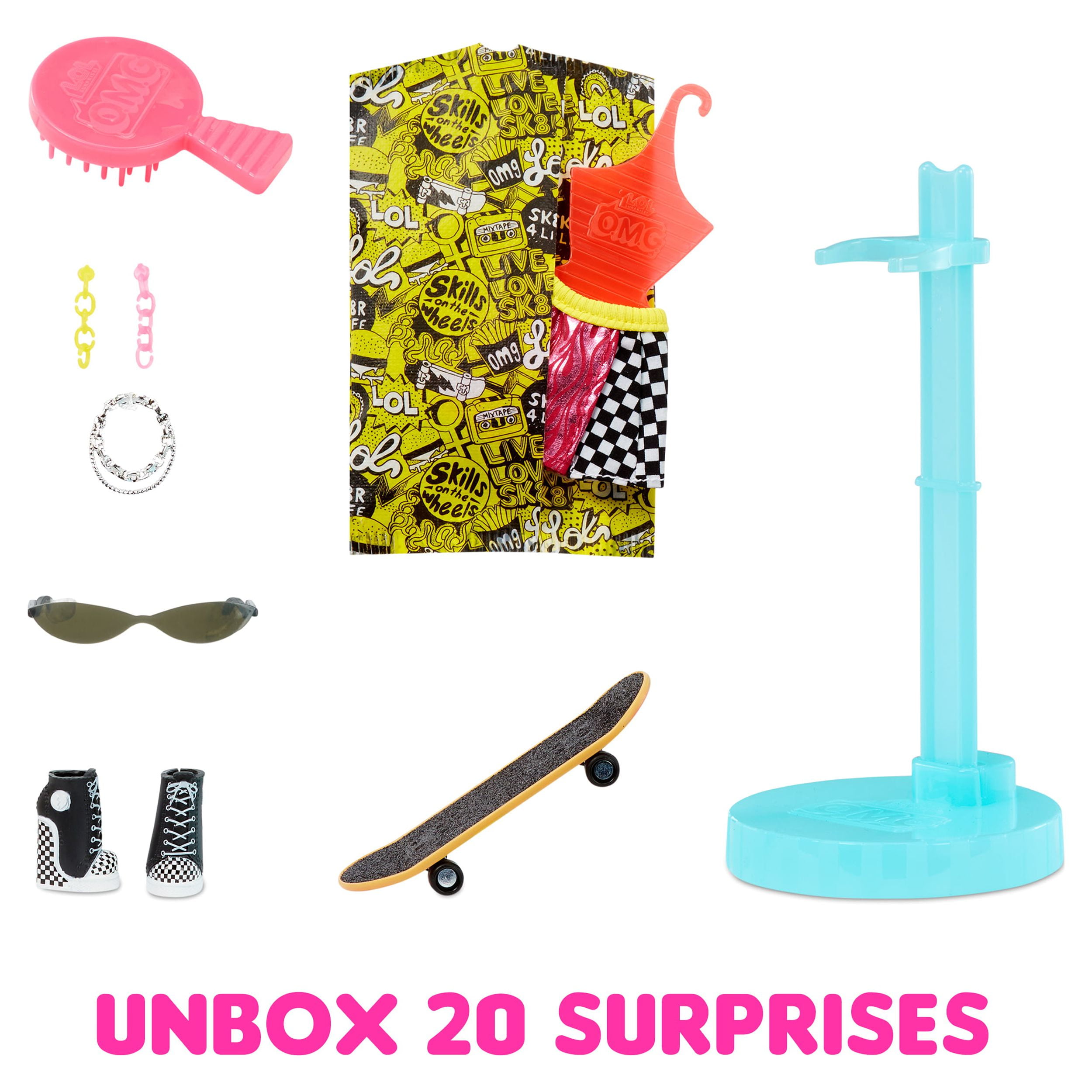 LOL Surprise OMG Skatepark Q.T. Fashion Doll with 20 Surprises,580423 - 7  inch - OMG Skatepark Q.T. Fashion Doll with 20 Surprises,580423 . Buy Doll  toys in India. shop for LOL Surprise products in India.