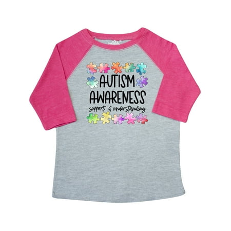 

Inktastic Autism Awareness Support and Understanding Puzzle Pieces Gift Toddler Boy or Toddler Girl T-Shirt