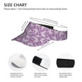 thumbnail image 2 of Kdxio Purple Butterflies Floral Print Sun Visor Hat Golf Visor Adjustable Velcro Outdoor Sports Cap for Men Women, 2 of 6