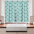 thumbnail image 2 of Ambesonne Seahorse Kitchen Curtains, Silhouette Sea Horse, 55"x39", Sea Green Seafoam, 2 of 3