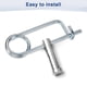 thumbnail image 5 of Uxcell 4-Pack Pin de Seguridad de Chaveta en Forma de Broche, Pines de Acero de Resorte M6x77mm, Sujetadores de Broche de Bloqueo Rápido, Clips Retenedores Pesados, 5 of 7