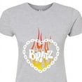 thumbnail image 3 of Bratz - Flame Logo - Chain Link Heart - Juniors Fitted Graphic T-Shirt, 3 of 5