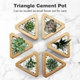 thumbnail image 6 of Funny DIY Puzzle-Style Lavender Scented Candle Gift Set, Set of 6 Scented Tea-Candles in Triangle Cement Pot, Made of Multi-Colored Soy Wax & Lead-Free Cotton Wick for Aromatherapy, 6 of 7