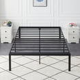 thumbnail image 3 of VECELO 3-Piece Bedroom Sets Include Metal Platform Bed Frame and 2 Black Nightstands, Full Size, 3 of 7