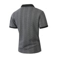 thumbnail image 5 of Timoontee Men's Short Sleeve Basic T Shirt Breathable Fabric Moisture Wicking V V Neck Crew Neck Versatile Style For Gray XL, 5 of 9
