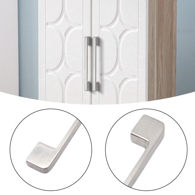 Tirador de armario moderno Tirador de armario liso para decoración del hogar (plata 128 mm) Ndcxsfigh Para estrenar