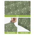 thumbnail image 4 of Sage Green Floral Bar Stool Covers Set of 6, Spring Flowers Stretch Washable Bar Chair Covers with Backs, Removable Pub Counter Height Chair Cover for Kitchen Dining Room Cafe Farmhouse Botanical, 4 of 7