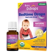 Baby Ddrops Bedtime Drops for Babies, Organic Liquid Drops for Calming Bedtime Routines, 60 Count