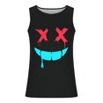 thumbnail image 2 of Camisetas de Tanque de los Hombres Tanque de los Hombres Incolor Gradiente de Impresión Cuello Redondo Correa Delgada Fuga Atrás Regular Casual Deportes Blusas de Tanque, 2 of 5