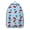 Sky-blue-6, variant on Artistic Skeleton and Skull Backpack, Durable School Bag Featuring Retro Floral Design with Mystic Gold and Geometric Elements