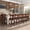 Dark Cherry-26 inch, variant on SUMMIT LIVING 26" Swivel Bar Stool with Back Set of 4, Wood Counter Height Chairs with PU Leather Upholstered Seat for Kitchen Island & Home Pub, Dark Cherry