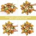 thumbnail image 3 of Fashionwu Fall Wreath, 20 Inch Front Door Autumn Wreath Thanksgiving Decorations with Pumpkins Pinecones Maple Leaves Hydrangea Flowers for Harvest Halloween Home Porch Decor Indoor Outdoor, 3 of 7