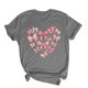 thumbnail image 1 of Blusas de Manga Corta para las Mujeres Divertida Impresión Cuello Redondo Camiseta Vintage, Blusas de Primavera para las Mujeres, 1 of 9