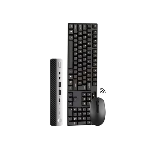 HP ProDesk 600 G3 Tiny Desktop Computer - 16GB RAM 256GB SSD - Intel i5 7th Gen Processor - Dual Display Ports - Windows 10 Pro - Black (Refurbished)