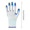 thumbnail image 3 of Blue Firm Grip Nitrile Work Gloves for Men & Women Working, Gardening, Fishing, Reusable Heavy Duty Mens Work Gloves for Safety Protection, Medium, 3 of 5