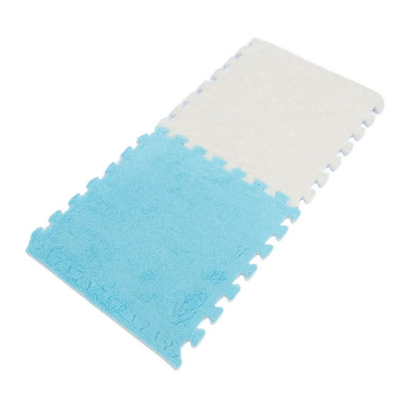 Alfombra De Piso De Espuma De Felpa, Alfombra De Piso De Espuma De Felpa Lavable Gruesa Y Cortable, 10 Piezas Suave Para Sala De Estar