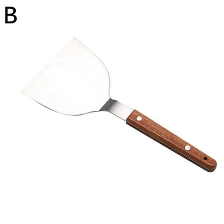 

Spatula Metal Steel Wood Handle Long Grill Griddle Pan BBQ Kitchen E6L3