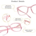 thumbnail image 3 of LifeArt Blue Light Blocking Glasses, Anti Eyestrain, Computer Reading Glasses, Gaming Glasses, TV Glasses for Women and Men, Anti Glare (Clear Pink, No Magnification), 3 of 6
