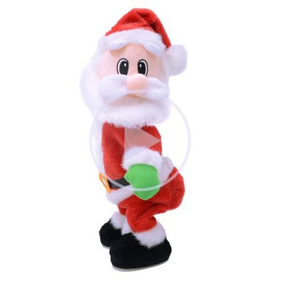 NiuXTool Twerking Santa Claus Twisted Hip Singing and Dancing Electric Plush Toy Gifts for Kids and Women-Sing in English