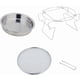 thumbnail image 5 of Outdoor Stainless Steel Round Grill Rack Portable Folding Campfire BBQ Charcoal Grill Combo for Picnic Patio Backyard Camping Tools Large, 5 of 5