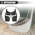 thumbnail image 3 of Unique Bargains 1 Set Car Mud Flaps Splash Guards with Screw Black for Jeep Wrangler 2007-2018, 3 of 6