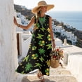 thumbnail image 5 of Xixirimido Jamaican Flag Palm Tree Hibiscus Print Casual Summer Dresses for Women 2026 Sleeveless Flowy Sundresses with Pockets Beach Vacation Dress Casual Long Maxi Dresses, Size 4XL, 5 of 7