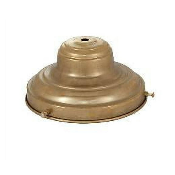 B&P Lamp® 6" Fitter Shade Holder, Unfinished Brass