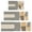 Brown Boho Geometric, variant on Brown Boho Abstract Pattern Kitchen Rugs Sets Of 3,Kitchen Runner Rugs Non Skid Washable,Decorative Kitchen Floor Mats for Kitchen,Sink,Laundry,17"x30"+ 17"x47" + 17"x59"