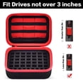 thumbnail image 3 of Estuche de almacenamiento Comecase, unidad flash USB, tarjeta SD, color rojo, 3 of 7