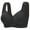 Black, variant on Front Closure Bras for Older Women Full Coverage Seniors Bra Comfortable Breathable Bras