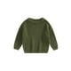 thumbnail image 1 of Txlixc Suéteres de cuello redondo para bebés pequeños, suéteres de punto sueltos de color sólido de manga larga Txlixc  Moda, 1 of 9