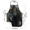 thumbnail image 2 of Easygdp Black And Gold White Horse Apron Waterdrop Resistant with 2 Pockets,Oil Resistant Cooking Kitchen Chef Apron for Women Men, 2 of 7