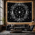 thumbnail image 5 of Moon Phase Wreath With Candles and Crystals Mystical Gothic Art for Astrology Fans Witchy Room Decor Halloween Gift Tapestry Wall Hanging for Bedroom, Living Room and Dorm, 5 of 6